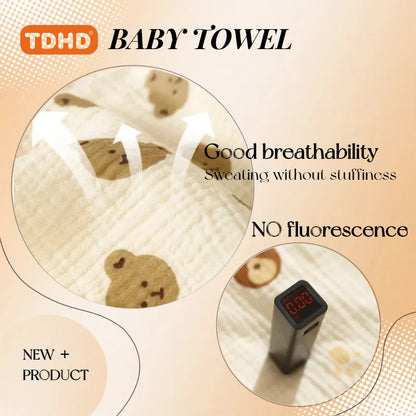 Cotton Muslin Baby Face Towel and Burp Cloth Set