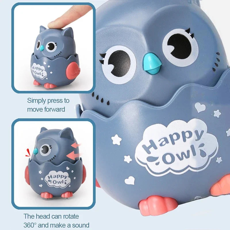 Interactive Wind-Up Owl Toy for Kids - Fun Mechanical Play