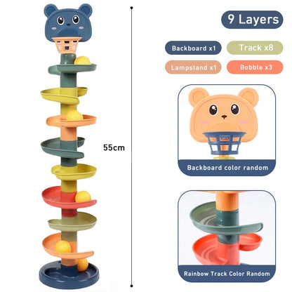 Montessori Rolling Ball Track for Babies 0-36 Months