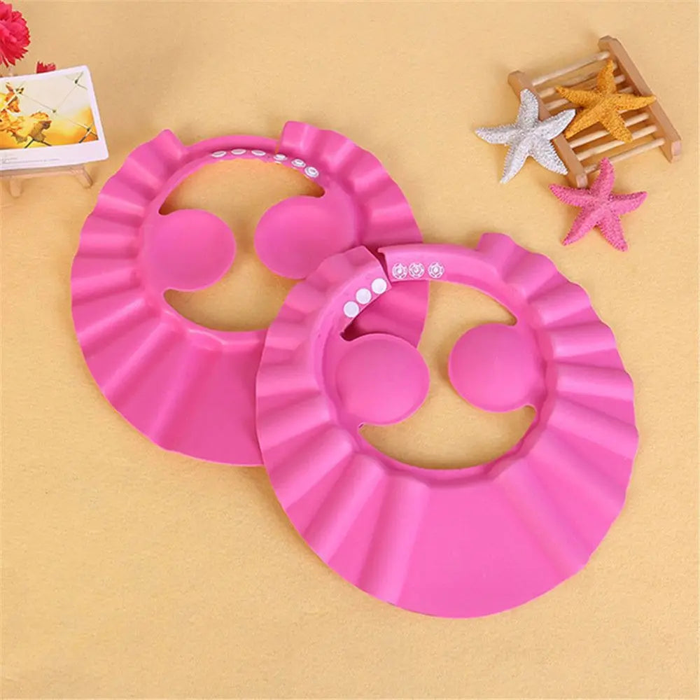 Kids Adjustable Hair Wash Shower Cap with Ear Protection