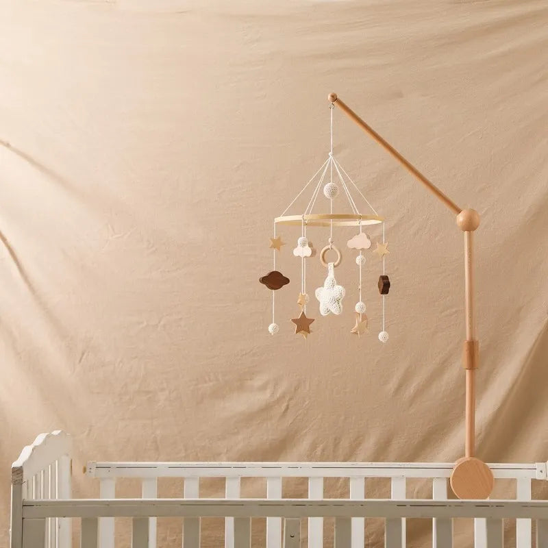 Musical Baby Cloud Rattle & Crib Mobile for Newborns