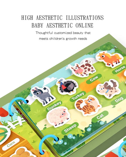 Montessori Busy Book for Early Learning in Children 1-3 Years