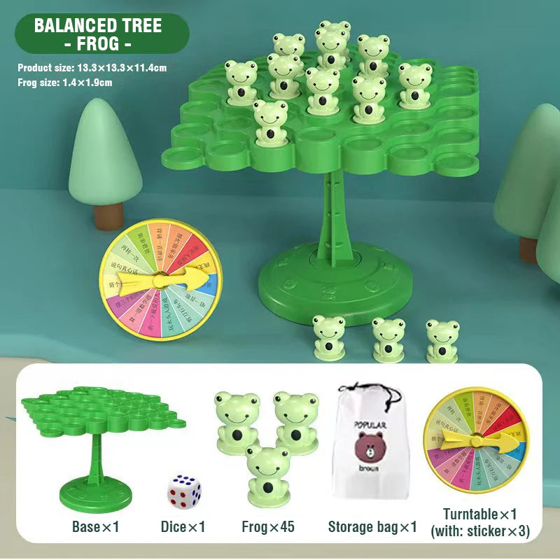 Frog Balance Tree Math Game for Kids - Family Fun Activity