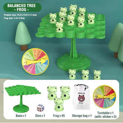 Frog Balance Tree Math Game for Kids - Family Fun Activity
