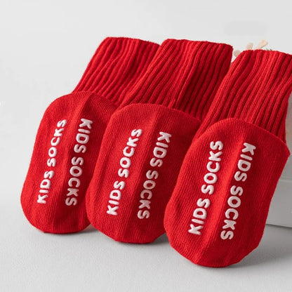 Toddler Christmas Anti-Slip Socks with Santa Design, 0-3 Years