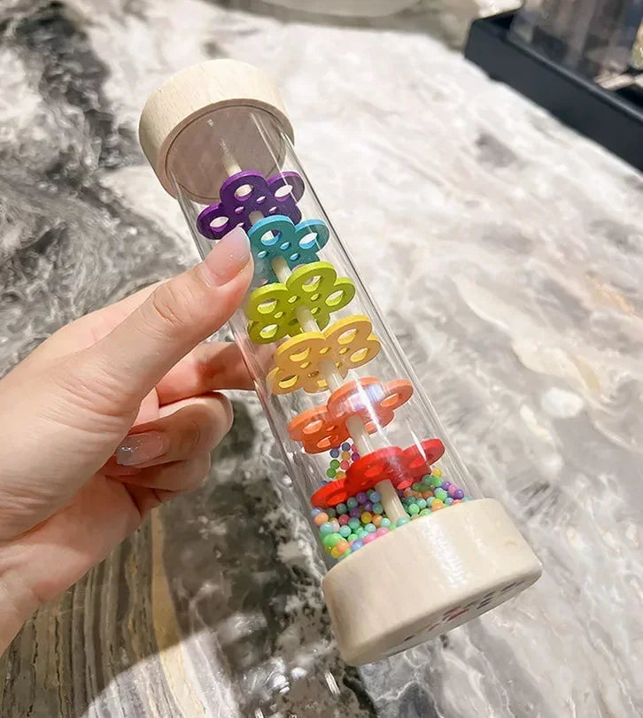 Wooden Rain Sound Pipe Toy for Early Educational Play