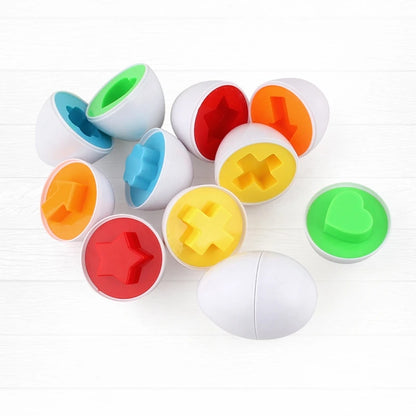 Montessori Shape Matching Smart Egg Toy for Kids 2-4 Years