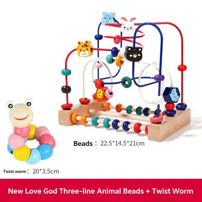 Educational Building Blocks and Beads for Toddlers 1-3 Years