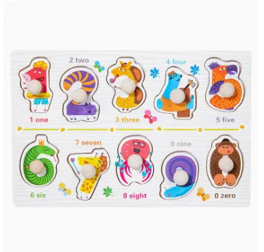 Wooden Montessori Puzzle Game for Toddler Fine Motor Skills