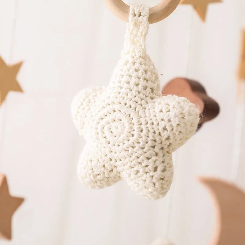 Musical Baby Cloud Rattle & Crib Mobile for Newborns
