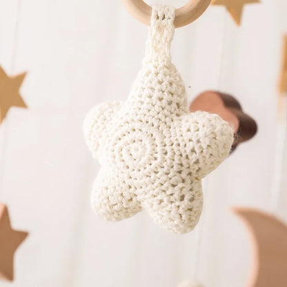 Musical Baby Cloud Rattle & Crib Mobile for Newborns