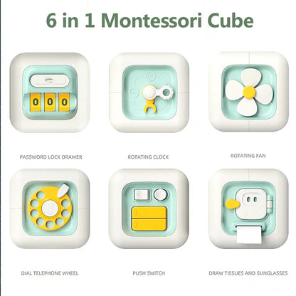 Montessori Sensory Busy Board for Baby Skill Development