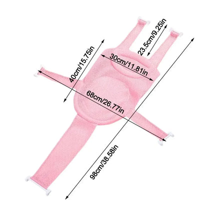 Adjustable Anti-Slip Baby Bath Cushion and Pillow Mat