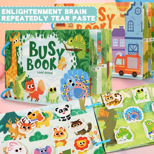 Montessori Busy Book for Early Learning in Children 1-3 Years