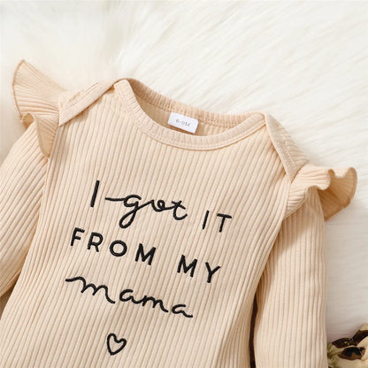 Newborn Baby Girl Outfit Set with Leopard Print Pants and Headband