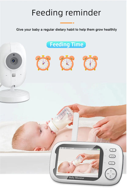 3.5 Inch Wireless Video Baby Monitor with Night Vision & Audio