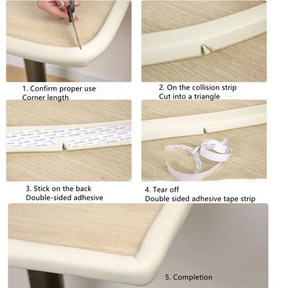 Baby Corner Protector Strips - Soft Edge Safety Foam for Kids