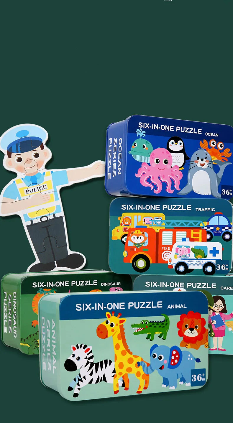 Alphabet and Number Wooden Puzzle for Toddlers 1-3 Years