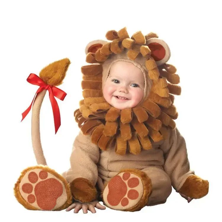 Infant Baby Girls' Holiday Costume Rompers - Lion & Dinosaur