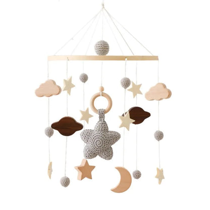 Musical Baby Cloud Rattle & Crib Mobile for Newborns