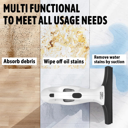 Cordless Electric Window Vacuum with Microfiber Cloth