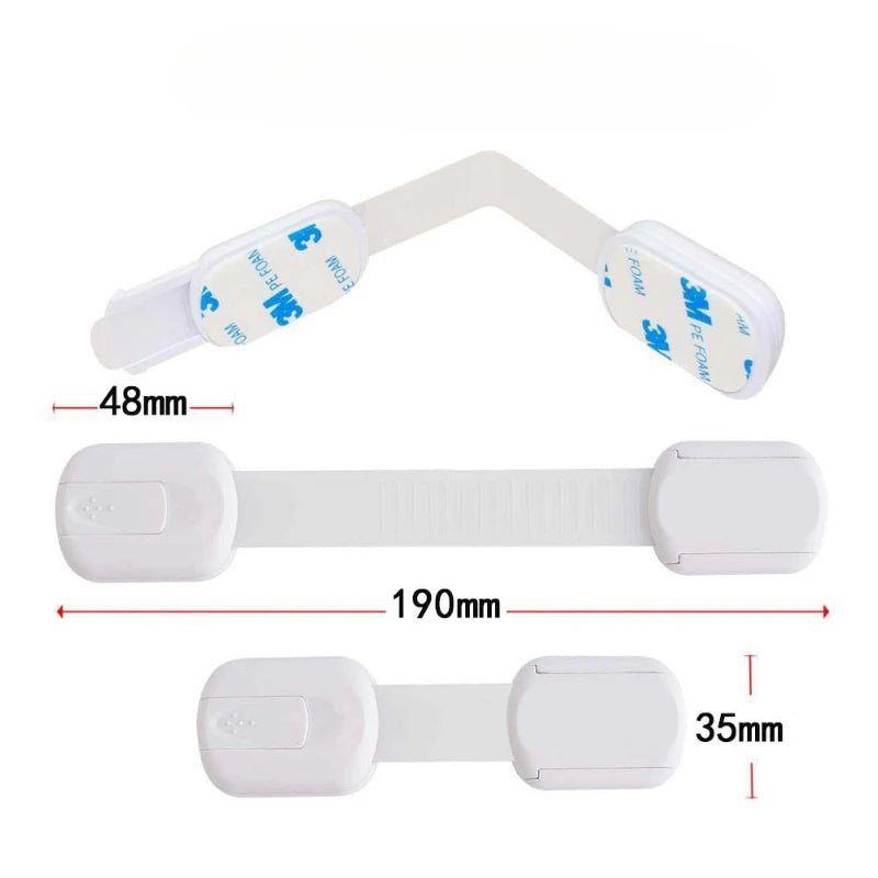 Child Safety Cabinet Locks - Adhesive Drawer Latches