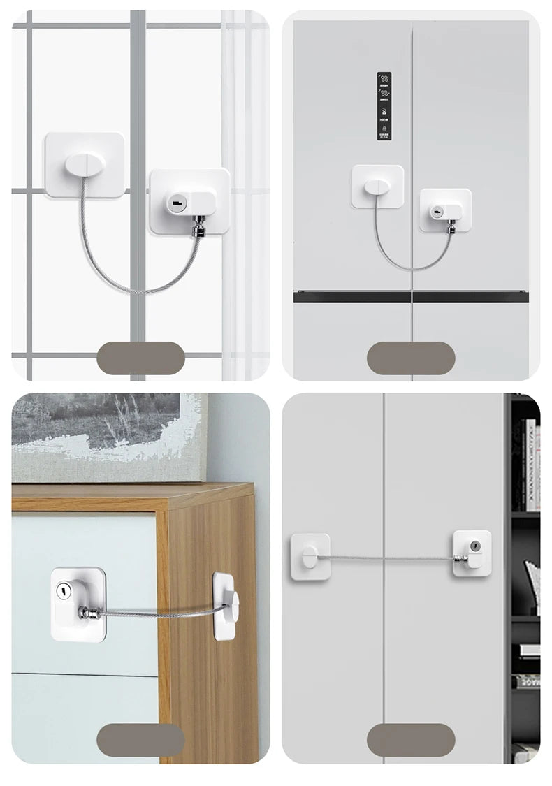 Child Safety Lock for Windows and Doors - Kid Security Cable