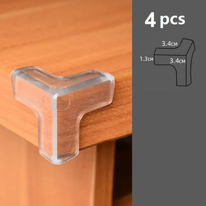Silicone Corner Protectors for Baby Safety - 4 or 10 Pack
