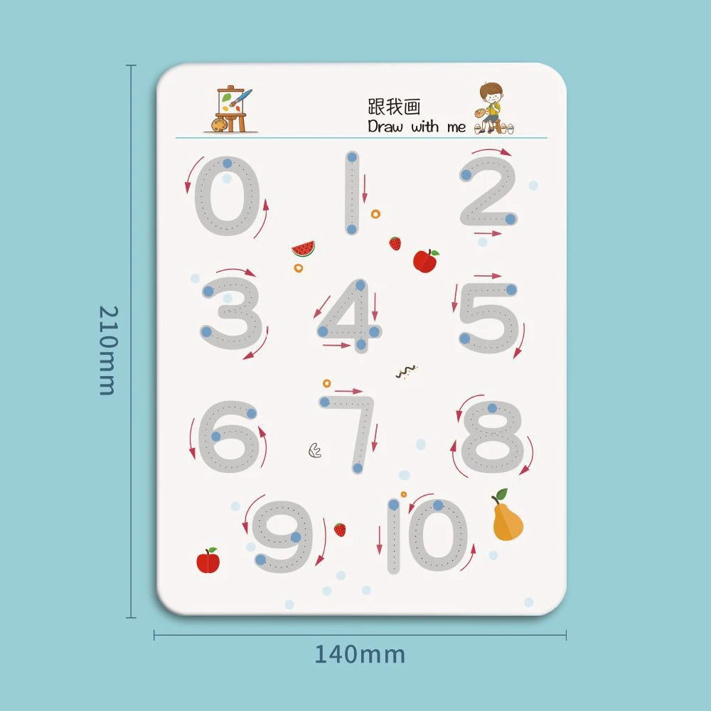 Children's Reusable Tracing Workbook for Pen Control Practice