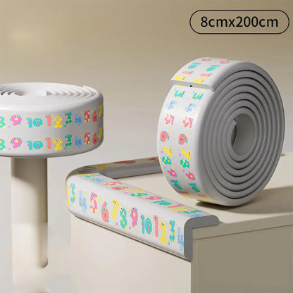 Kids Corner and Edge Safety Foam Bumper Guard Strip 2m