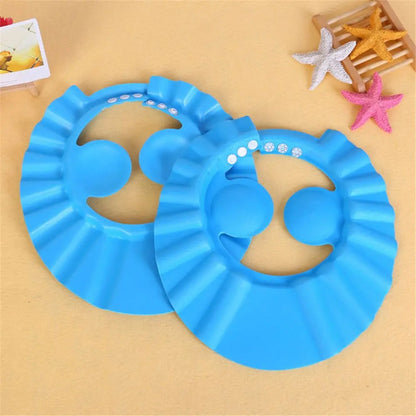 Kids Adjustable Hair Wash Shower Cap with Ear Protection