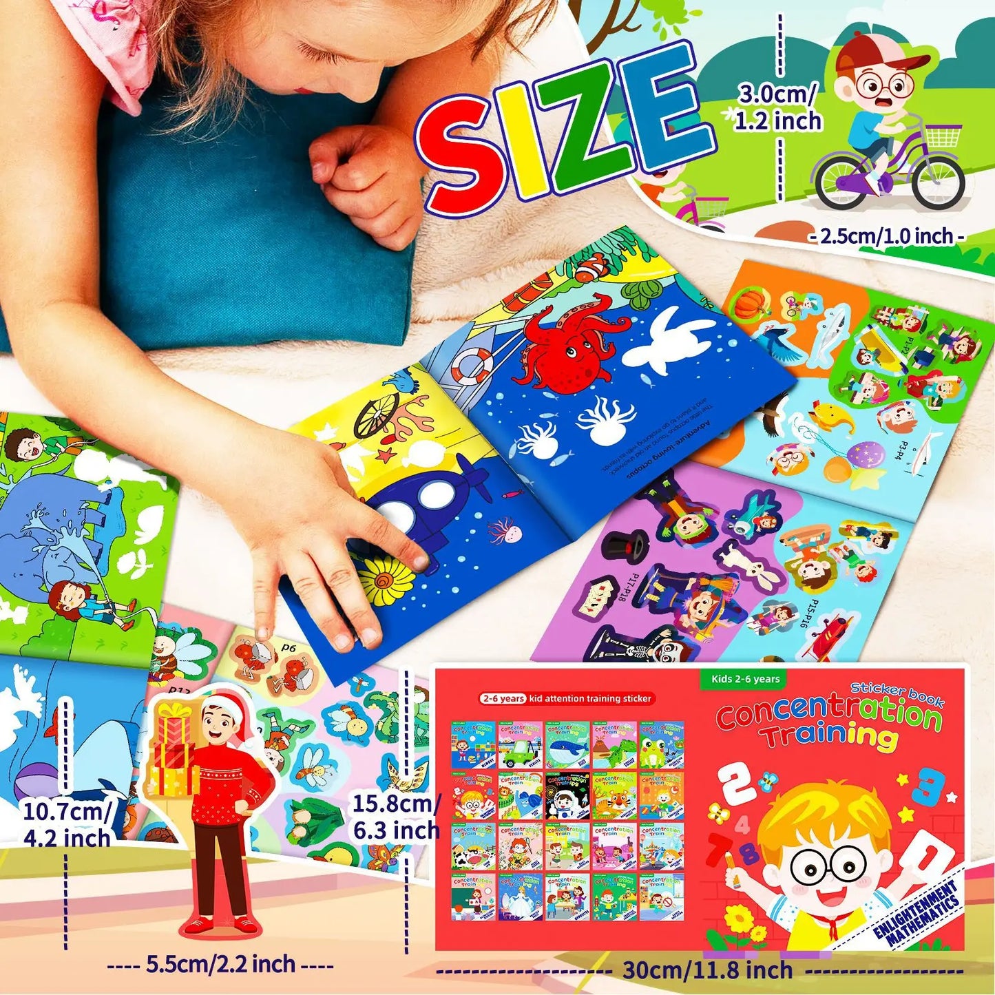 Kawaii Sticker Book for Kids - Educational DIY Puzzle Activity