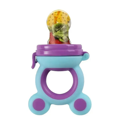 Best Baby Fruit Feeder - Safe & Fun Nutrition Feeder with Silicone Mesh for Fresh Fruits and Veggies