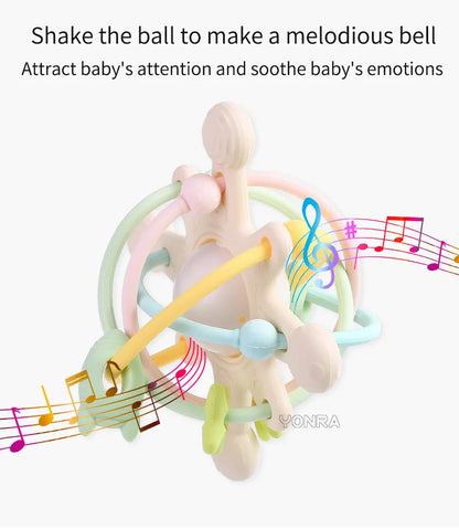 Montessori Silicone Teether Ball for Babies 0-36 Months