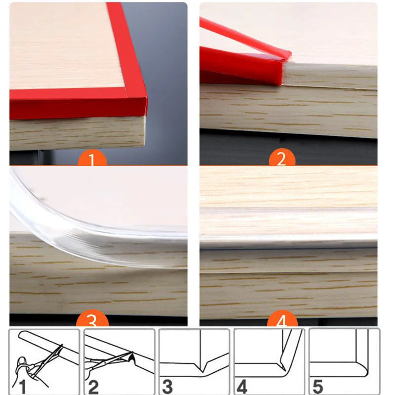 Clear PVC Corner Protectors for Baby Safety at Home