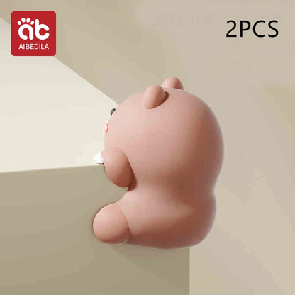 Silicone Corner Protectors for Baby Safety - Cute Cartoon Design