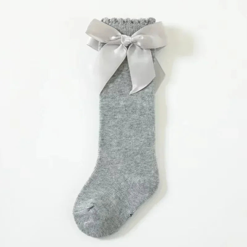 Red Bow Tie Knee High Socks for Infants and Toddlers