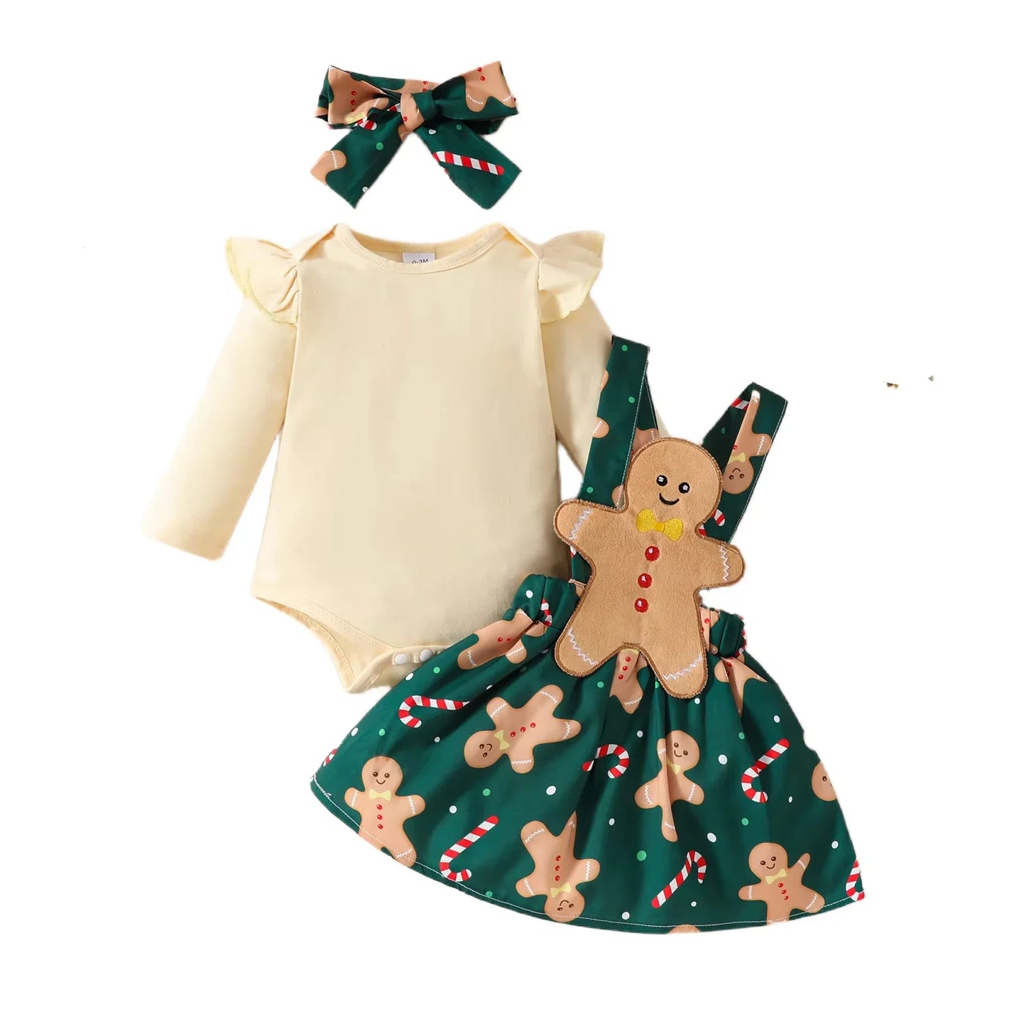 Toddler Girls Christmas Outfit Set with Bow Top and Skirt