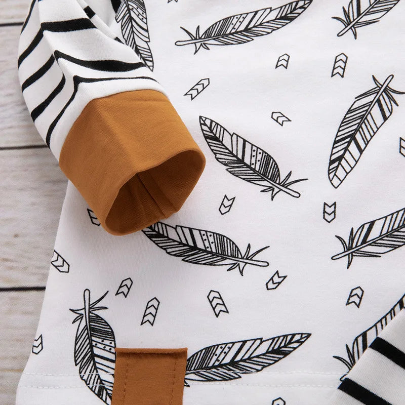 3-Piece Newborn Cotton Outfit Set for Autumn/Winter