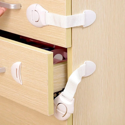 10Pcs Baby Safety Drawer Locks for Cabinets and Doors