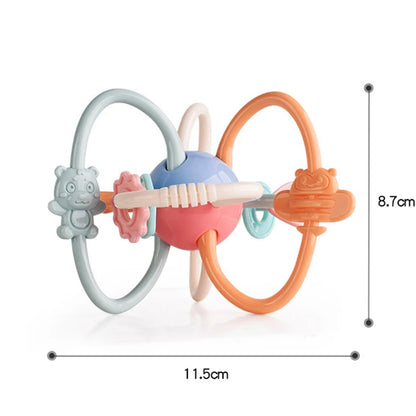 Montessori Sensory Rattle Teether for Infants 0-12 Months
