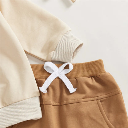 Embroidered Sweatshirt & Joggers Set for Toddler Boys