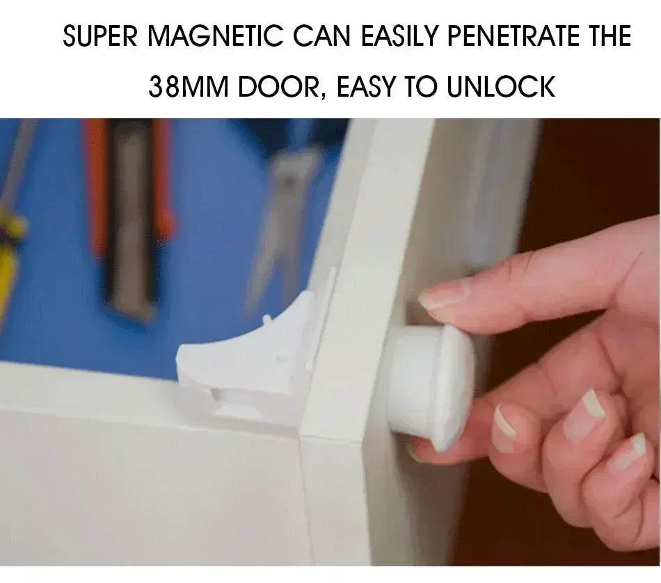 Magnetic Child Safety Lock for Drawers and Cabinets