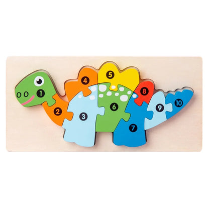 Wooden Standing Puzzle for Young Children and Babies