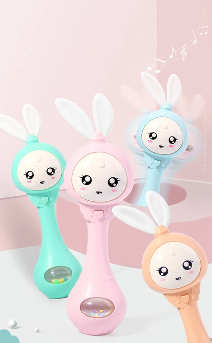 Smart Bunny Musical Rattle Toy for Newborns and Infants