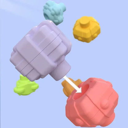 Farverige Montessori sanseklodser til spædbørn 0-12 måneder