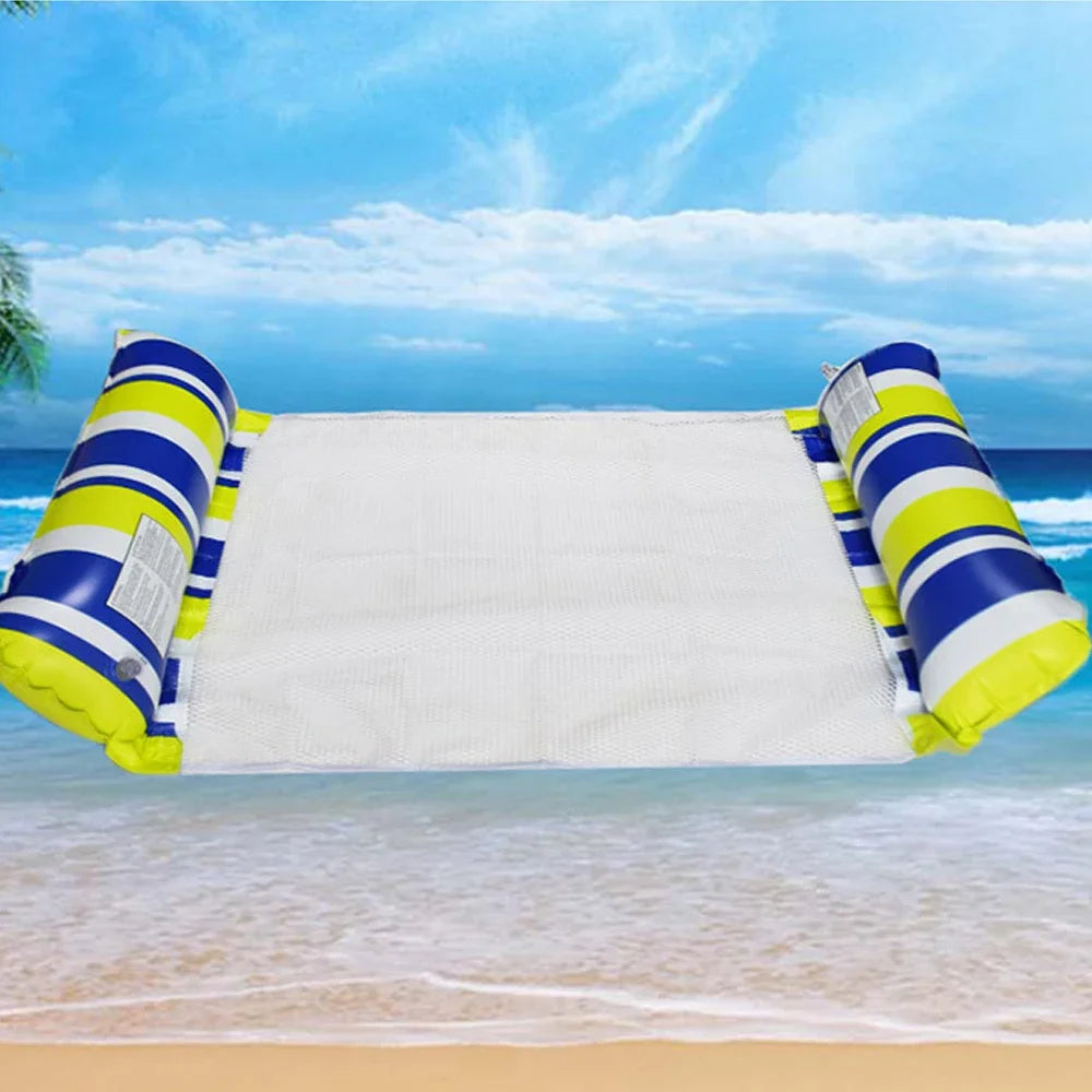 Inflatable Hammock Pool Float - Two Tube Folding Design