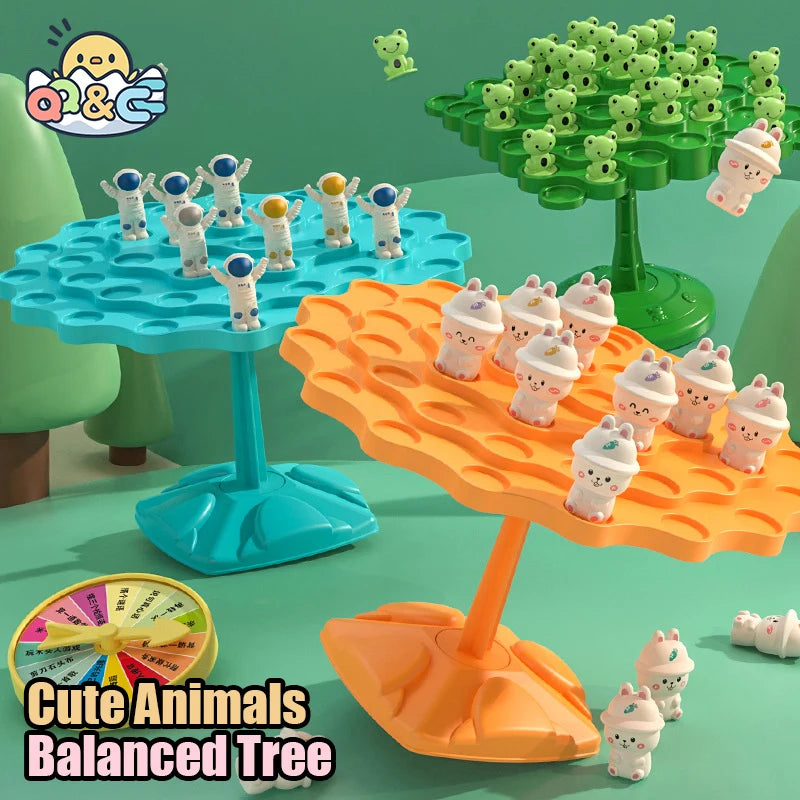 Frog Balance Tree Math Game for Kids - Family Fun Activity
