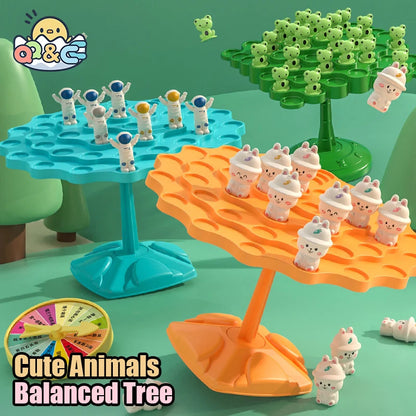 Frog Balance Tree Math Game for Kids - Family Fun Activity