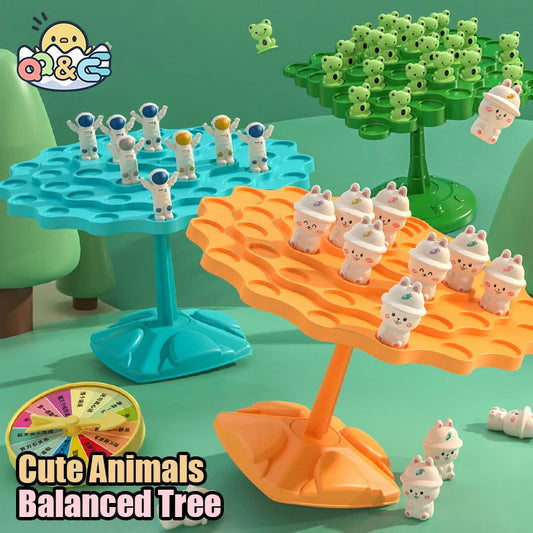 Frog Balance Tree Math Game for Kids - Family Fun Activity